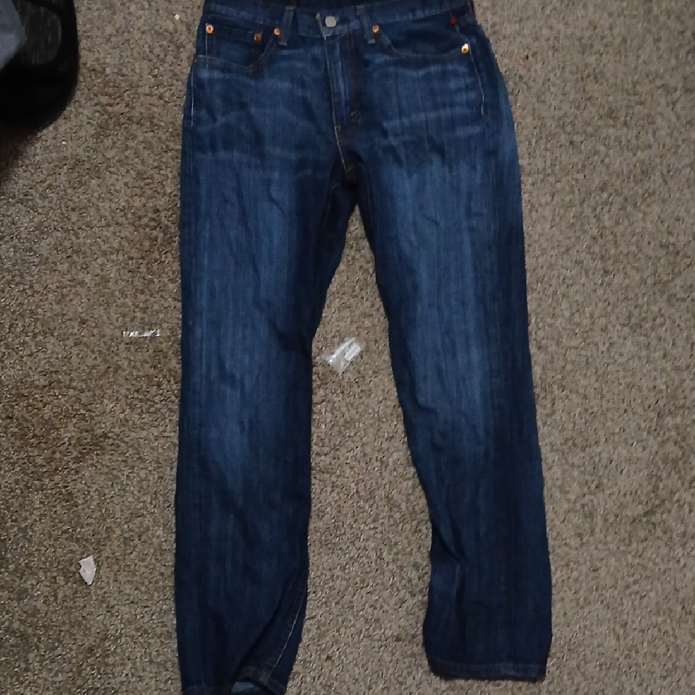 Levi's Dark Blue Straight Jeans
